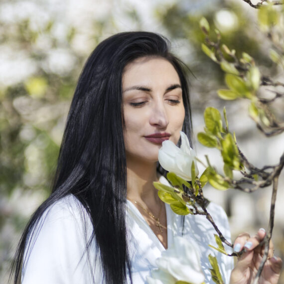 Portrait  Girl London Spring