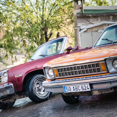 classic car in cappadocia turkey