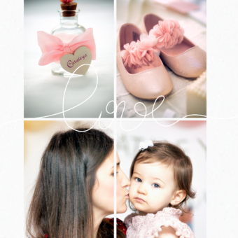 White Romance Love Photo Collage (Portrait)